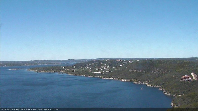 Lake Travis webcam, April 19, 2019 12:05 PM CT