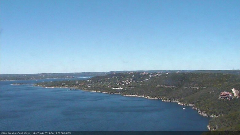 Lake Travis webcam, April 19, 2019 12:10 PM CT