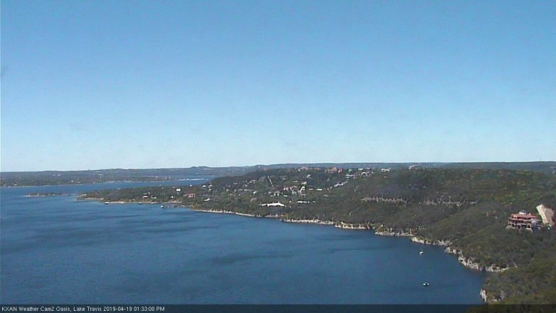 Lake Travis webcam, April 19, 2019 12:35 PM CT