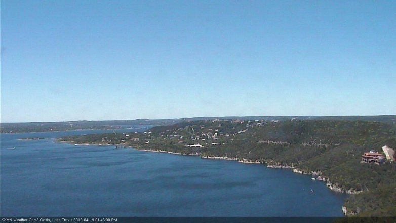 Lake Travis webcam, April 19, 2019 12:45 PM CT