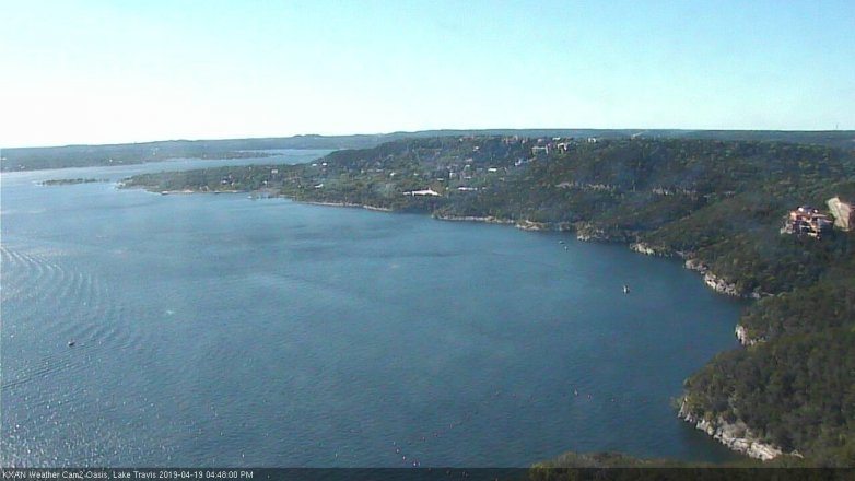 Lake Travis webcam, April 19, 2019 3:50 PM CT