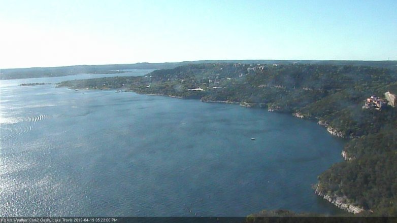 Lake Travis webcam, April 19, 2019 4:25 PM CT