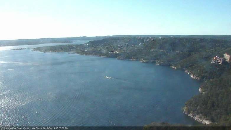 Lake Travis webcam, April 19, 2019 4:30 PM CT