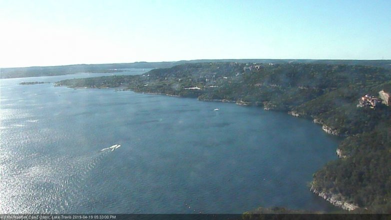 Lake Travis webcam, April 19, 2019 4:35 PM CT