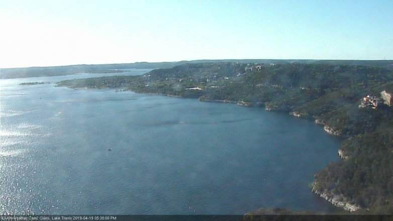 Lake Travis webcam, April 19, 2019 4:40 PM CT