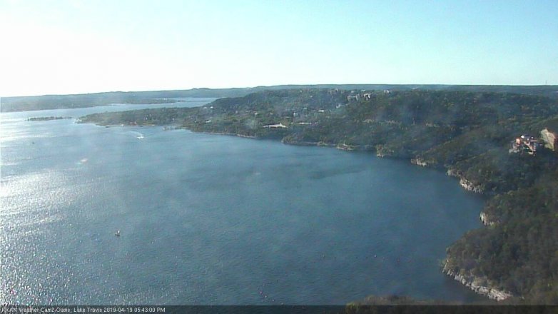 Lake Travis webcam, April 19, 2019 4:45 PM CT