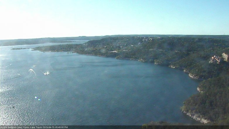 Lake Travis webcam, April 19, 2019 4:50 PM CT