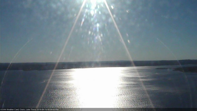 Lake Travis webcam, April 19, 2019 5:10 PM CT