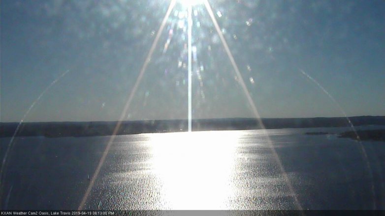 Lake Travis webcam, April 19, 2019 5:15 PM CT
