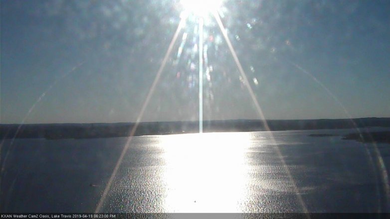 Lake Travis webcam, April 19, 2019 5:25 PM CT