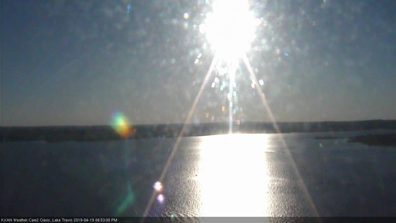 Lake Travis webcam, April 19, 2019 5:55 PM CT