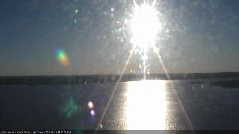 Lake Travis webcam, April 19, 2019 6:05 PM CT