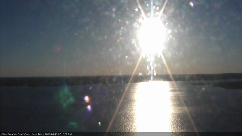 Lake Travis webcam, April 19, 2019 6:15 PM CT