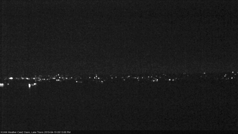 Lake Travis webcam, April 19, 2019 8:15 PM CT