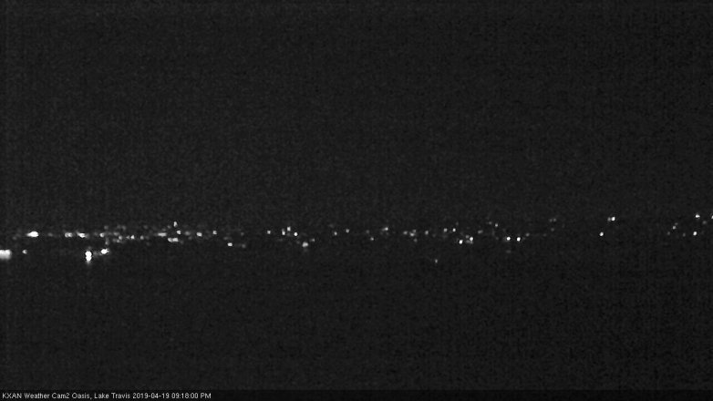 Lake Travis webcam, April 19, 2019 8:20 PM CT