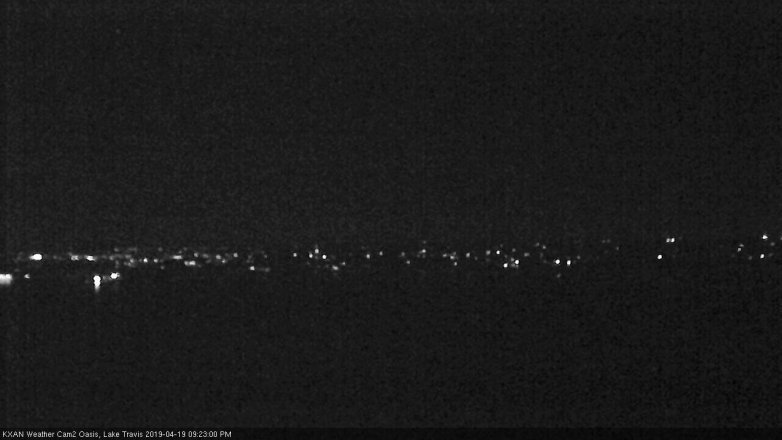 Lake Travis webcam, April 19, 2019 8:25 PM CT