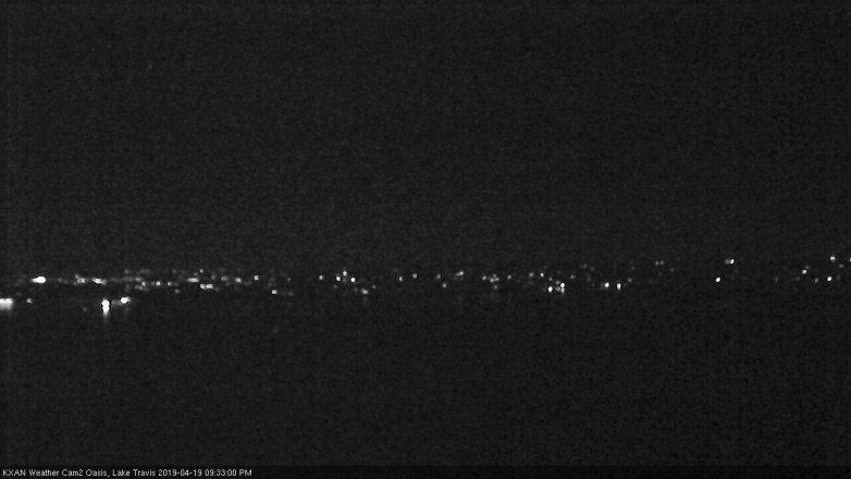 Lake Travis webcam, April 19, 2019 8:35 PM CT