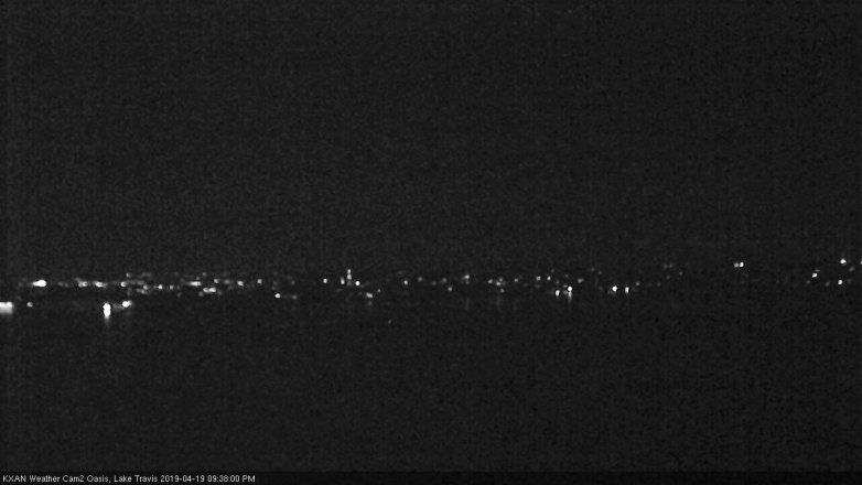 Lake Travis webcam, April 19, 2019 8:40 PM CT
