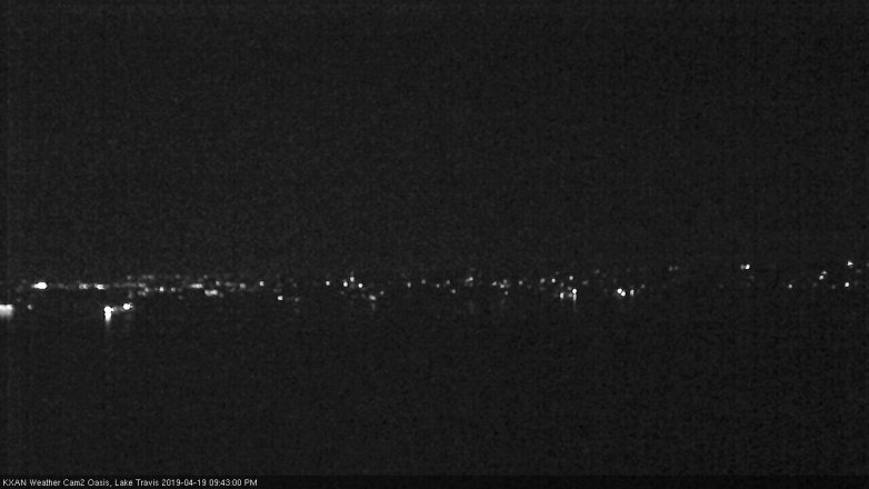 Lake Travis webcam, April 19, 2019 8:45 PM CT