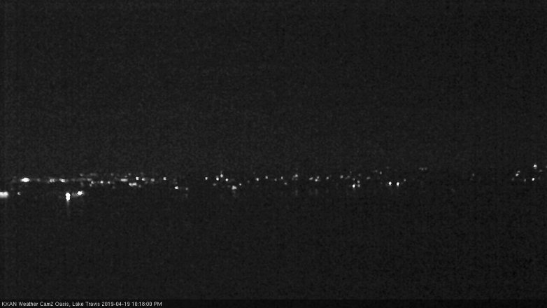 Lake Travis webcam, April 19, 2019 9:20 PM CT