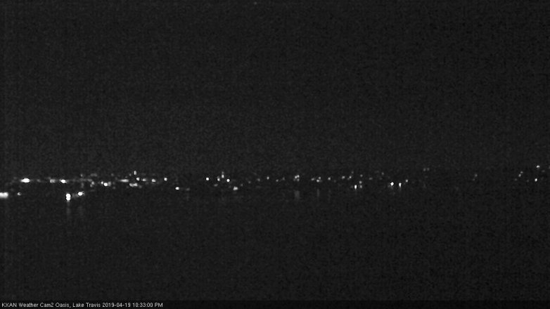Lake Travis webcam, April 19, 2019 9:35 PM CT