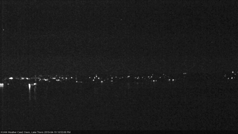 Lake Travis webcam, April 19, 2019 9:55 PM CT