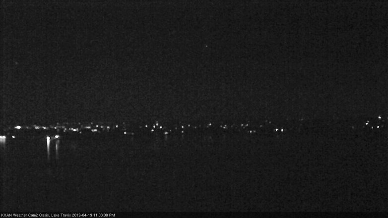 Lake Travis webcam, April 19, 2019 10:05 PM CT