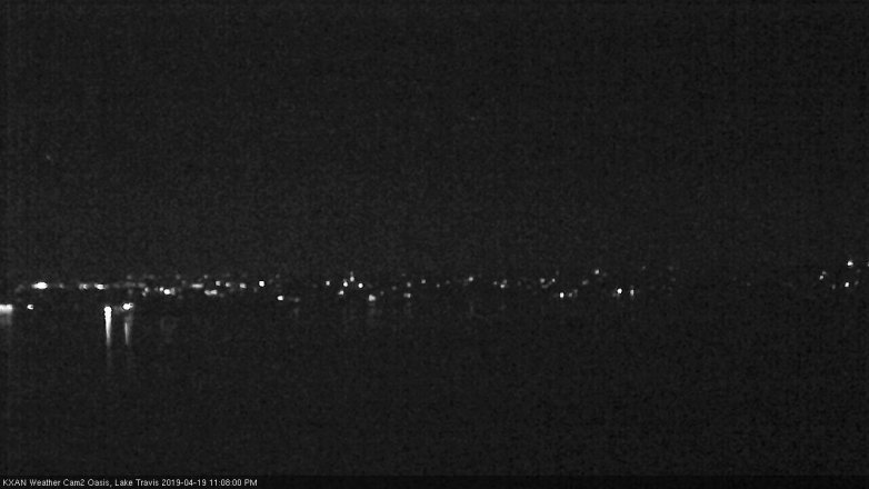 Lake Travis webcam, April 19, 2019 10:10 PM CT