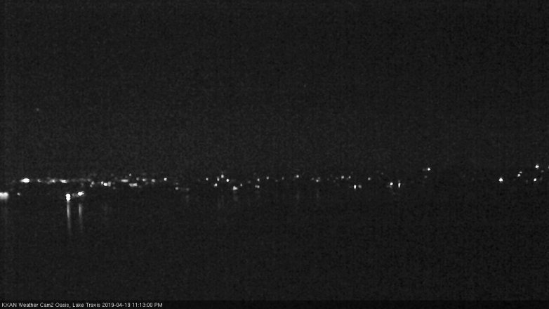 Lake Travis webcam, April 19, 2019 10:15 PM CT