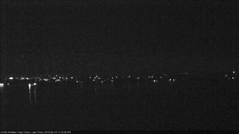 Lake Travis webcam, April 19, 2019 10:25 PM CT