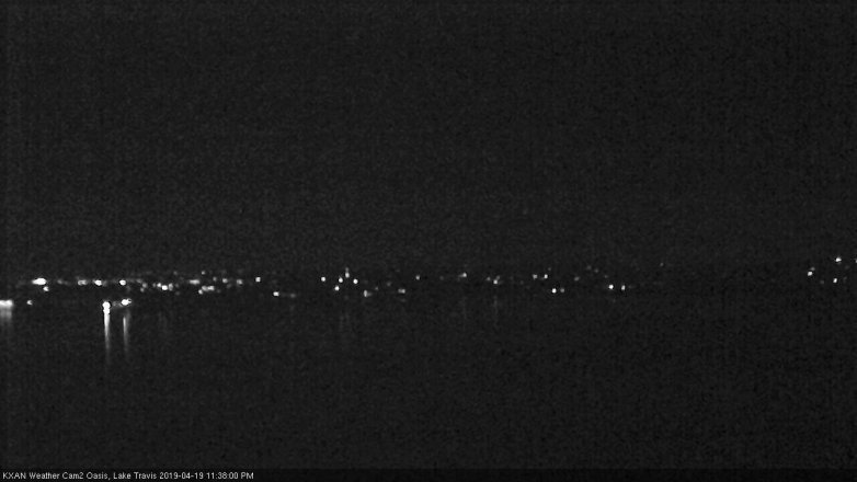 Lake Travis webcam, April 19, 2019 10:40 PM CT