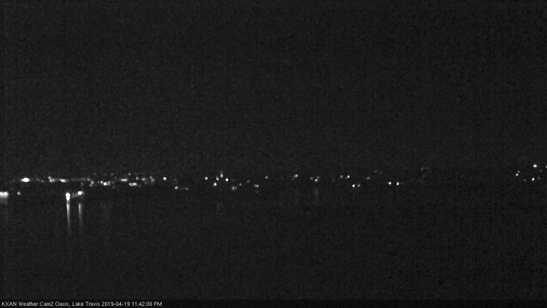 Lake Travis webcam, April 19, 2019 10:45 PM CT