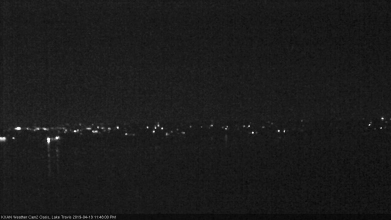 Lake Travis webcam, April 19, 2019 10:50 PM CT