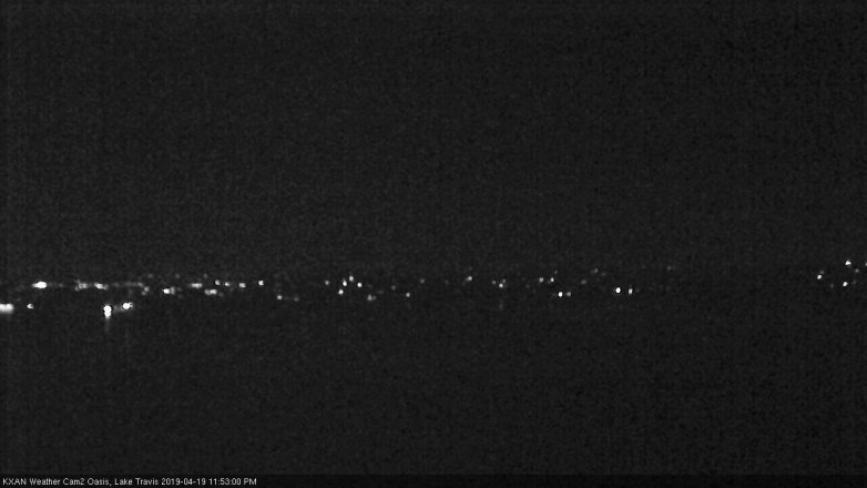 Lake Travis webcam, April 19, 2019 10:55 PM CT