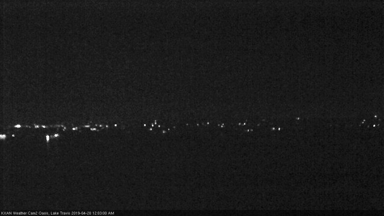 Lake Travis webcam, April 19, 2019 11:05 PM CT