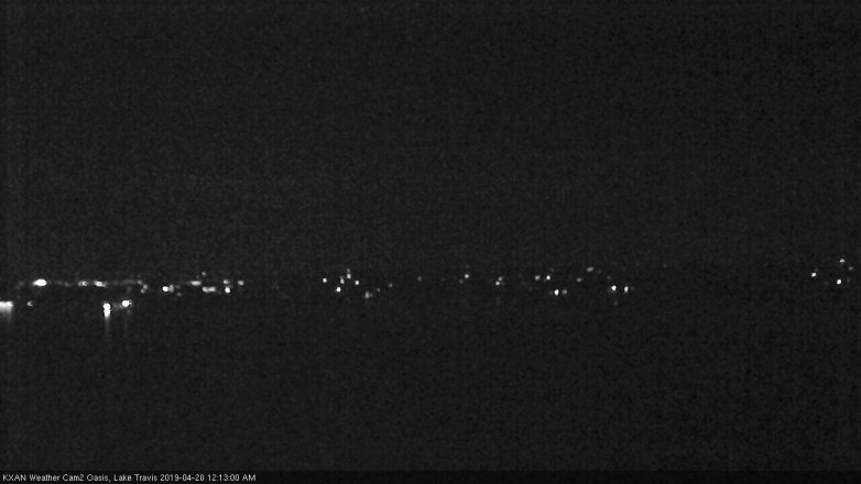 Lake Travis webcam, April 19, 2019 11:15 PM CT