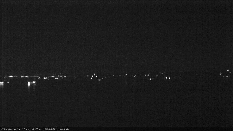Lake Travis webcam, April 19, 2019 11:20 PM CT