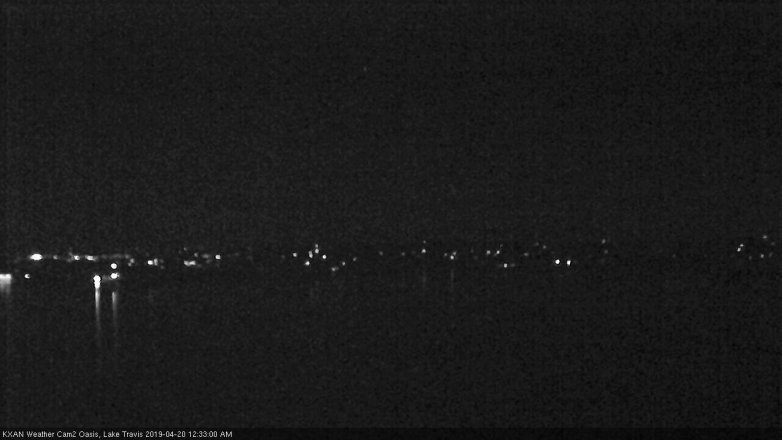 Lake Travis webcam, April 19, 2019 11:35 PM CT