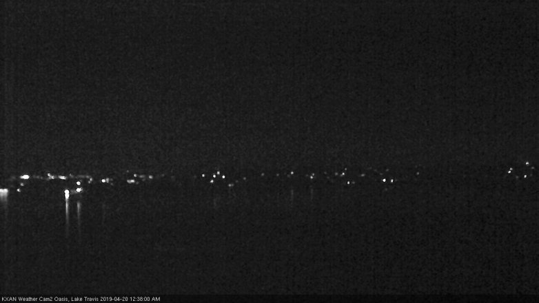 Lake Travis webcam, April 19, 2019 11:40 PM CT