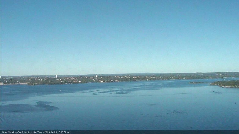 Lake Travis webcam, April 20, 2019 9:35 AM CT