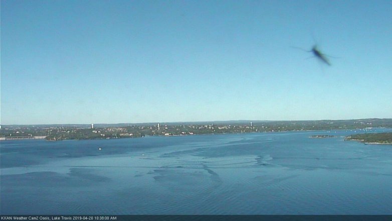 Lake Travis webcam, April 20, 2019 9:40 AM CT