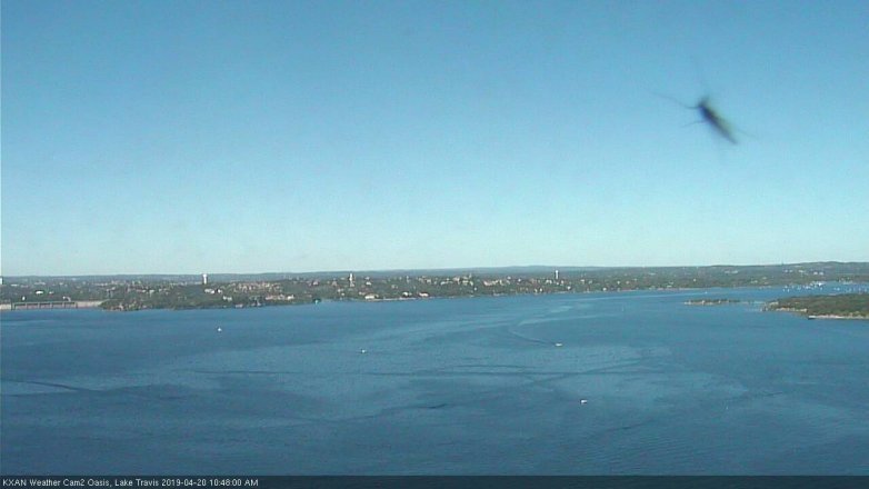 Lake Travis webcam, April 20, 2019 9:50 AM CT