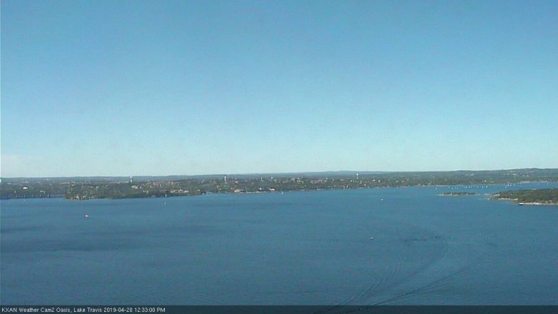 Lake Travis webcam, April 20, 2019 11:35 AM CT
