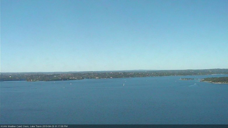 Lake Travis webcam, April 20, 2019 12:20 PM CT