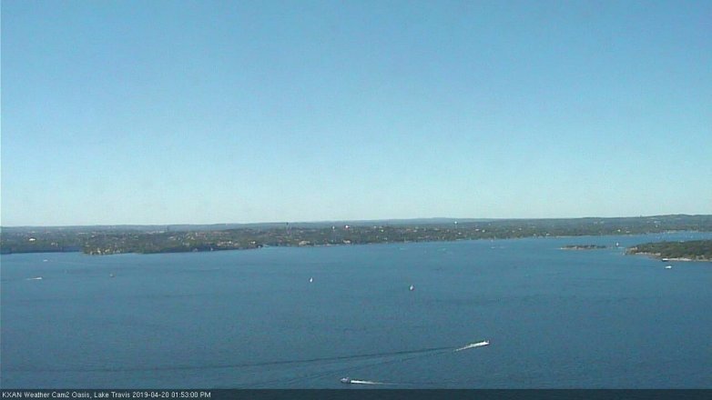 Lake Travis webcam, April 20, 2019 12:55 PM CT