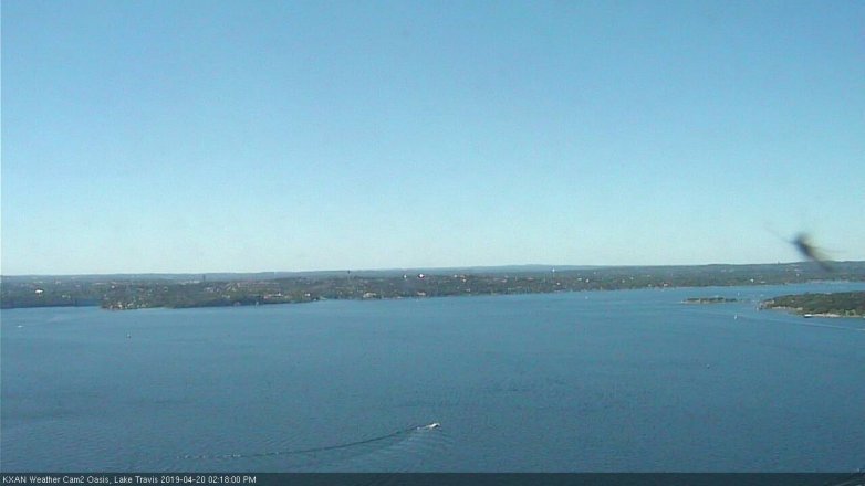 Lake Travis webcam, April 20, 2019 1:20 PM CT