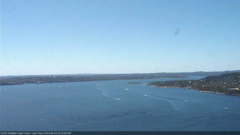 Lake Travis webcam, April 20, 2019 2:25 PM CT
