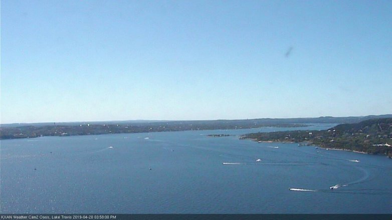 Lake Travis webcam, April 20, 2019 3:00 PM CT