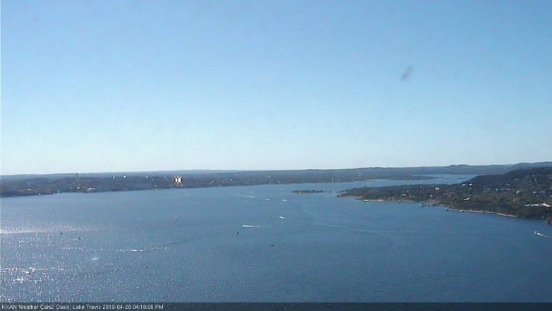 Lake Travis webcam, April 20, 2019 3:20 PM CT