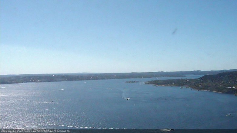 Lake Travis webcam, April 20, 2019 3:40 PM CT
